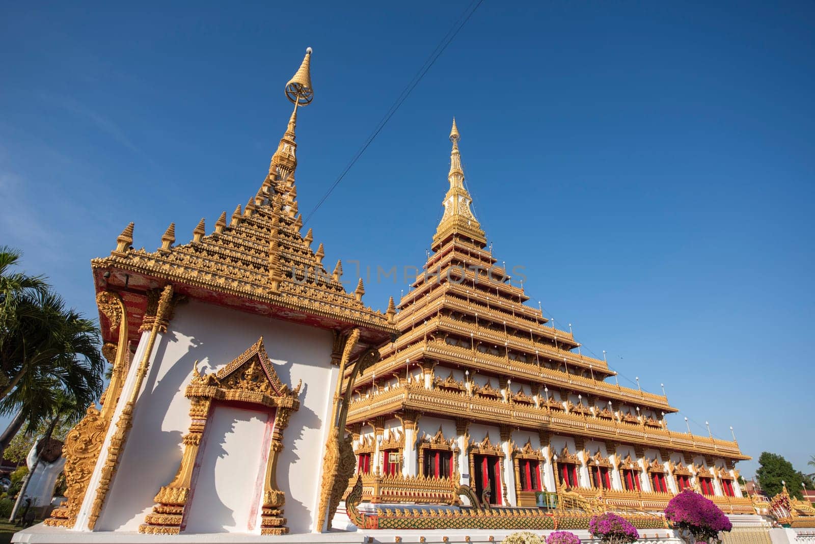 Phra Mahathat Kaen Nakhon in the City Centre of Khon Kaen Province Khon Kaen in Thailand. Thailand, Khon Kaen, December, 4, 2024