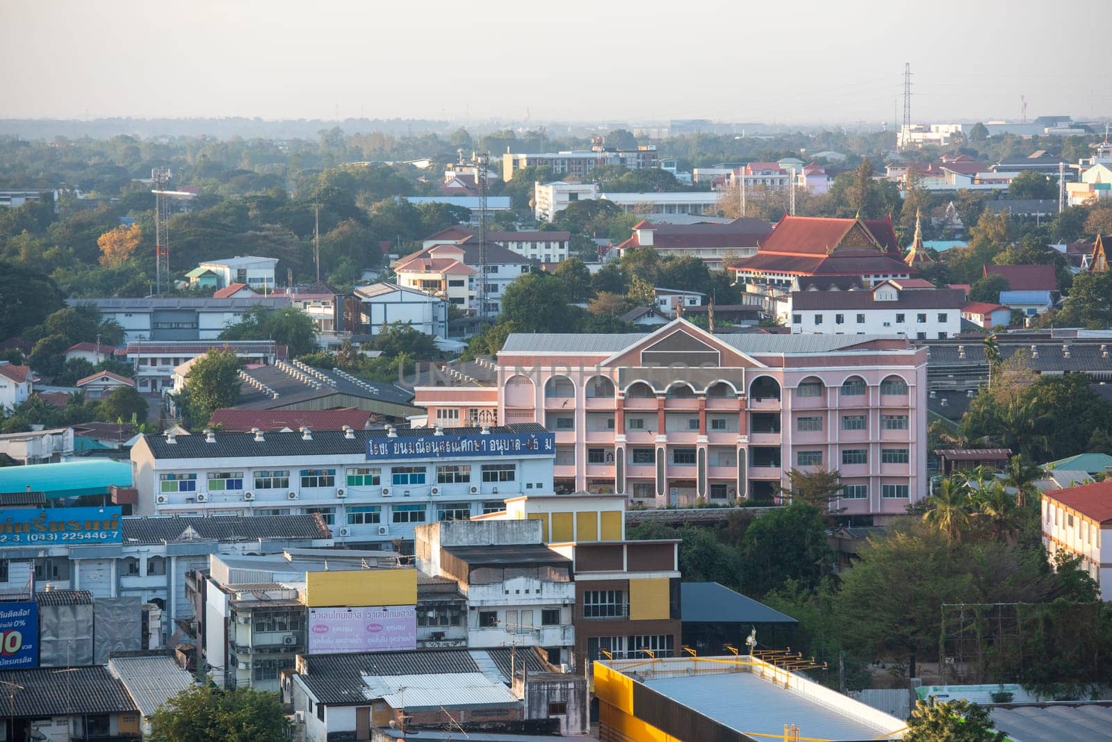 view over the City Centre of Khon Kaen Province Khon Kaen in Thailand. Thailand, Khon Kaen, December, 4, 2024
