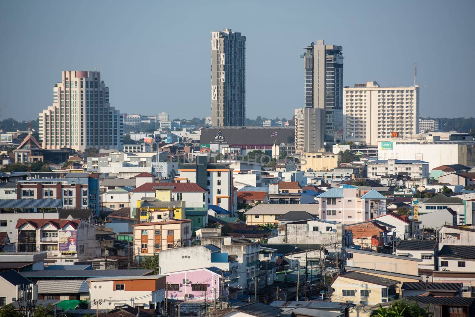 view over the City Centre of Khon Kaen Province Khon Kaen in Thailand. Thailand, Khon Kaen, December, 4, 2024