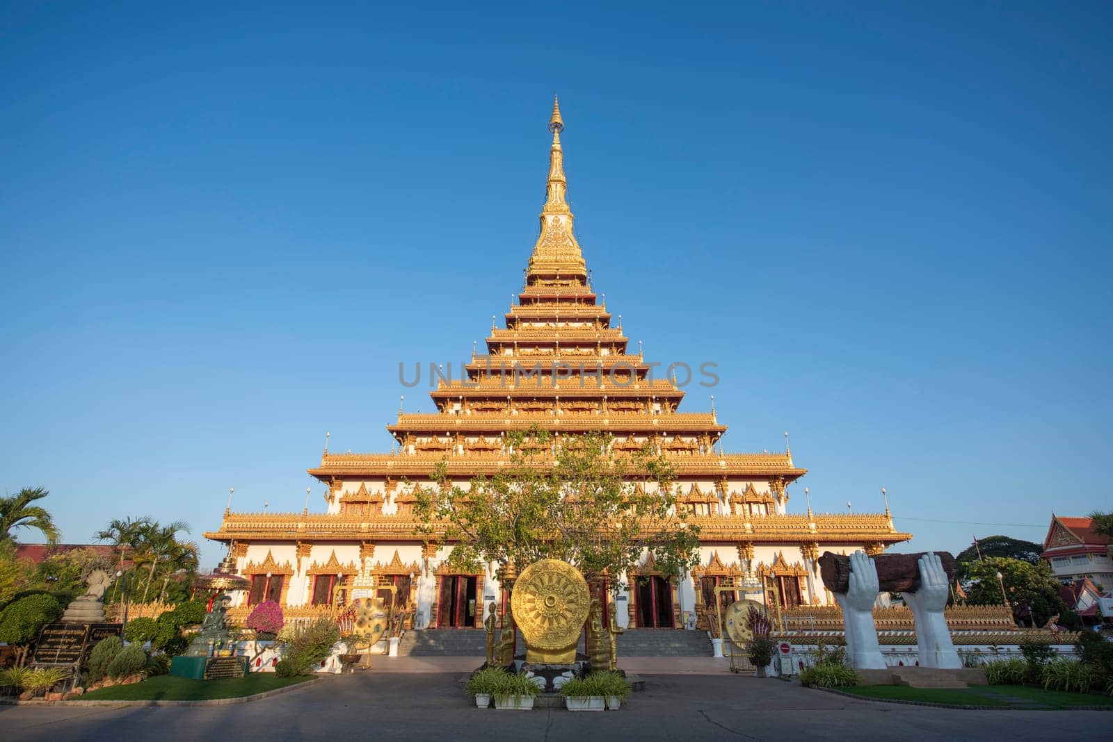 Phra Mahathat Kaen Nakhon in the City Centre of Khon Kaen Province Khon Kaen in Thailand. Thailand, Khon Kaen, December, 4, 2024