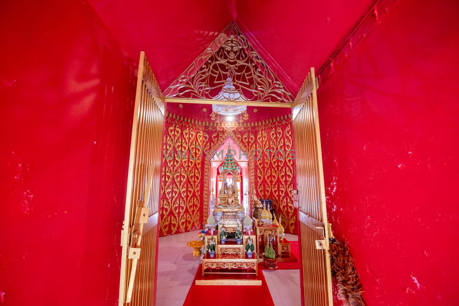Wat That Chedi in City Centre of Khon Kaen and Province Khon Kaen in Thailand. Thailand, Khon Kaen, December, 5, 2024