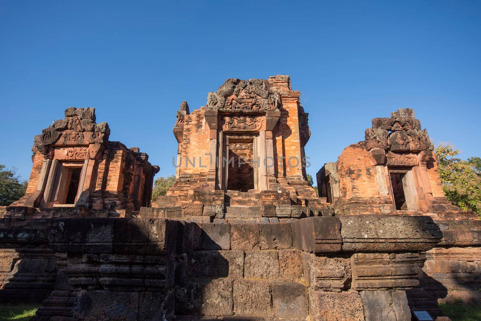The Khmer Temple Ruins of Prasat Puay Noi in the Province of Khon Kaen in Thailand. Thailand, Khon Kaen, December, 8, 2024