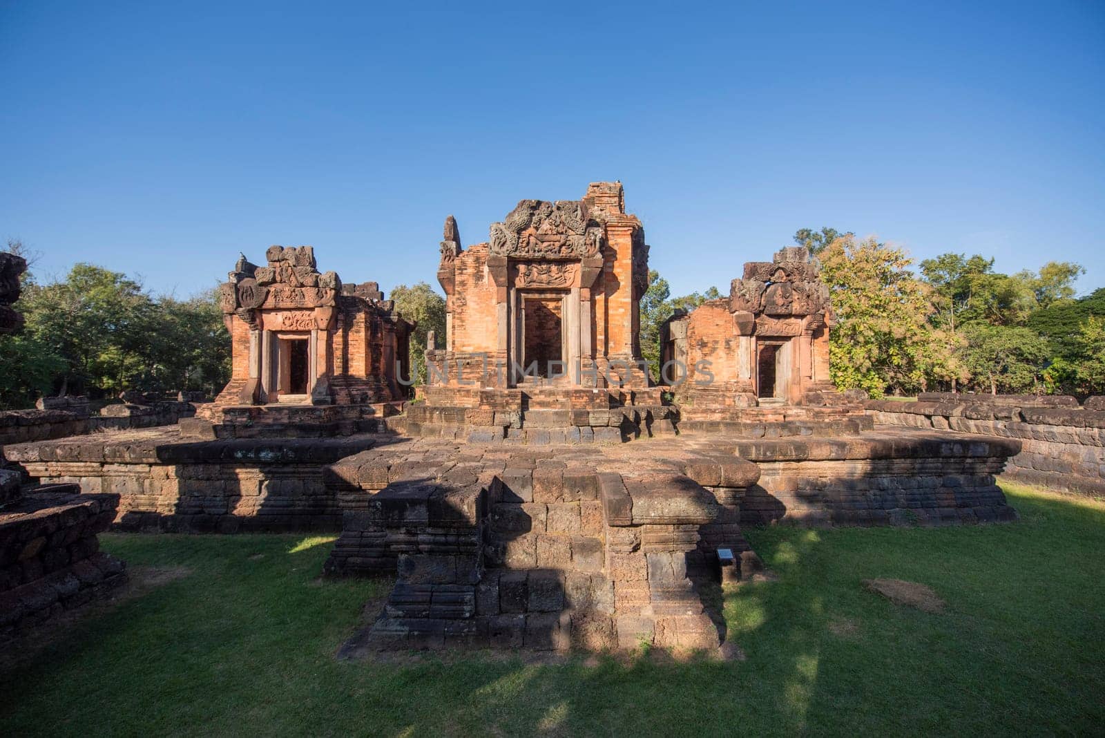 The Khmer Temple Ruins of Prasat Puay Noi in the Province of Khon Kaen in Thailand. Thailand, Khon Kaen, December, 8, 2024