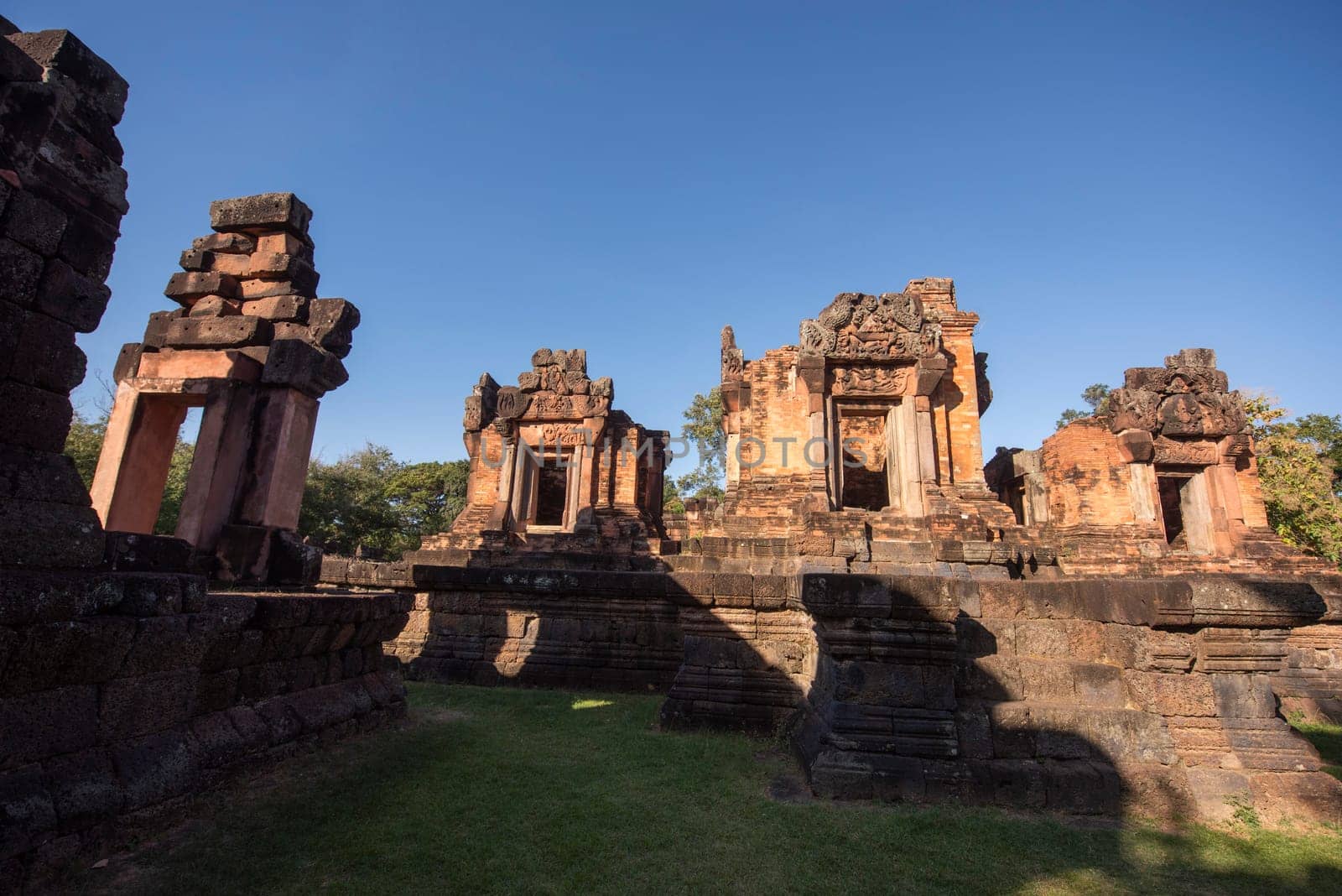 The Khmer Temple Ruins of Prasat Puay Noi in the Province of Khon Kaen in Thailand. Thailand, Khon Kaen, December, 8, 2024