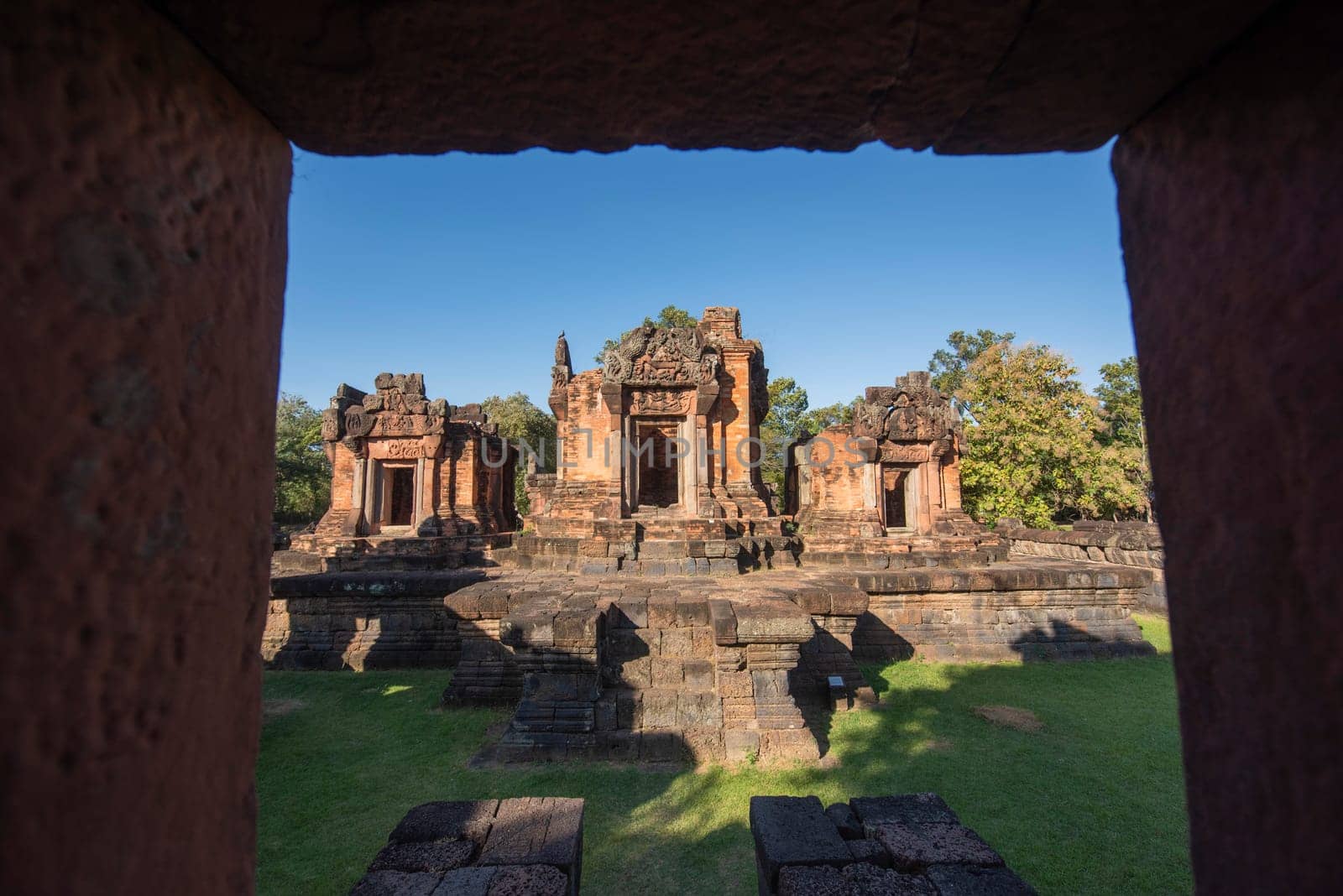 The Khmer Temple Ruins of Prasat Puay Noi in the Province of Khon Kaen in Thailand. Thailand, Khon Kaen, December, 8, 2024