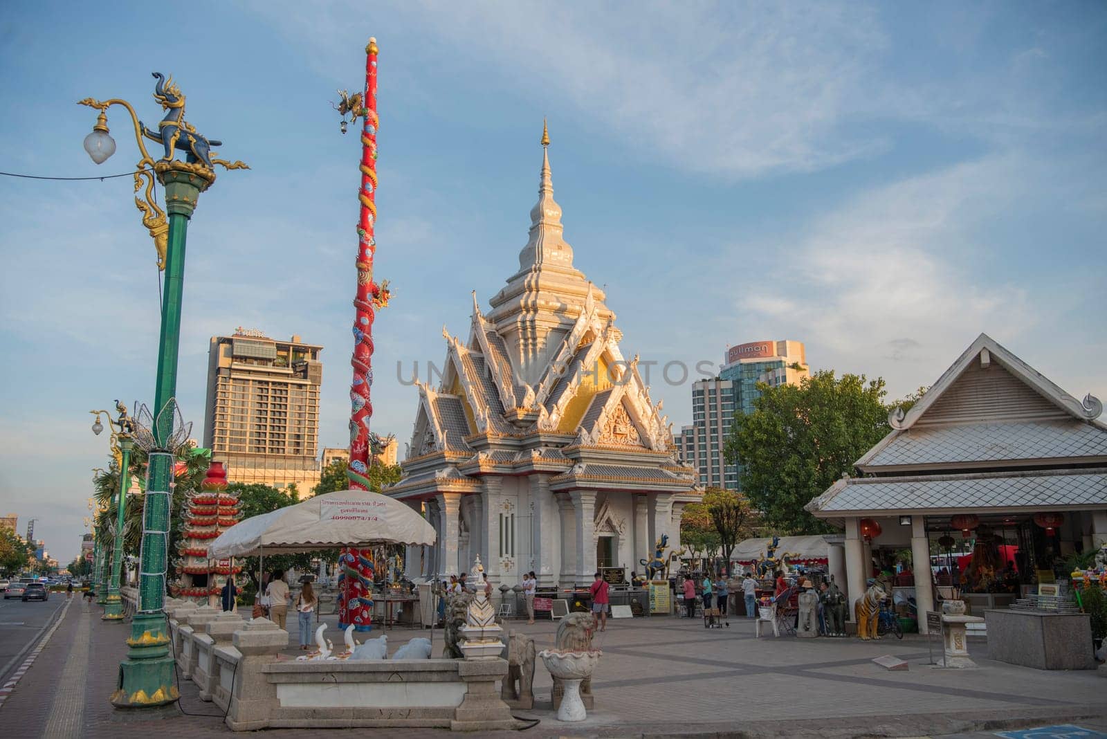 City Pillar Shrine in City Centre of Khon Kaen and Province Khon Kaen in Thailand. Thailand, Khon Kaen, December, 8, 2024