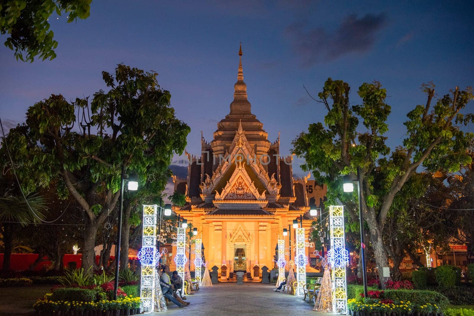 City Pillar Shrine in City Centre of Khon Kaen and Province Khon Kaen in Thailand. Thailand, Khon Kaen, December, 8, 2024