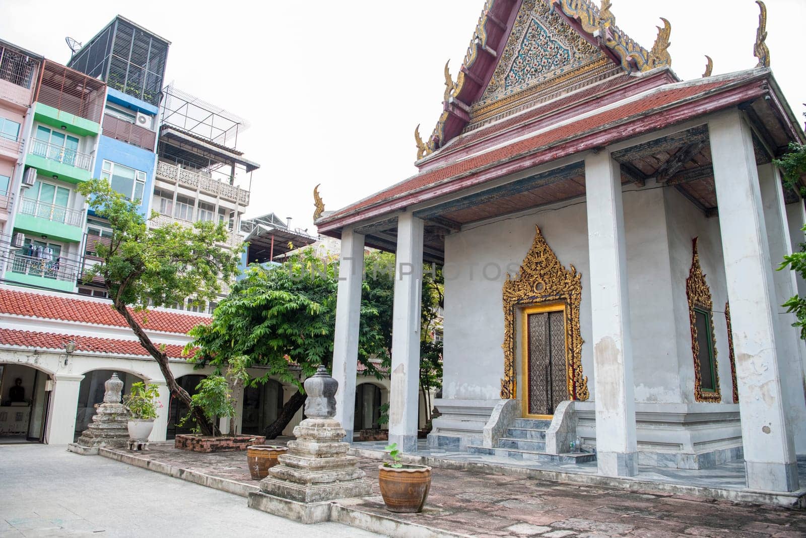 Wat Kan Matuyaram in China Town in City of Bangkok in Thailand.  Thailand, Bangkok, November, 5, 2024.