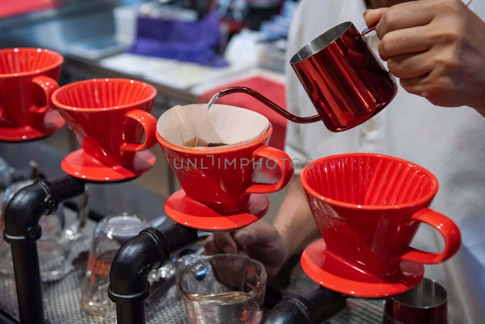 Fresh Thai Cafe in a Coffe Shop in China Town in the City of Bangkok in Thailand.  Thailand, Bangkok, November, 6, 2024.