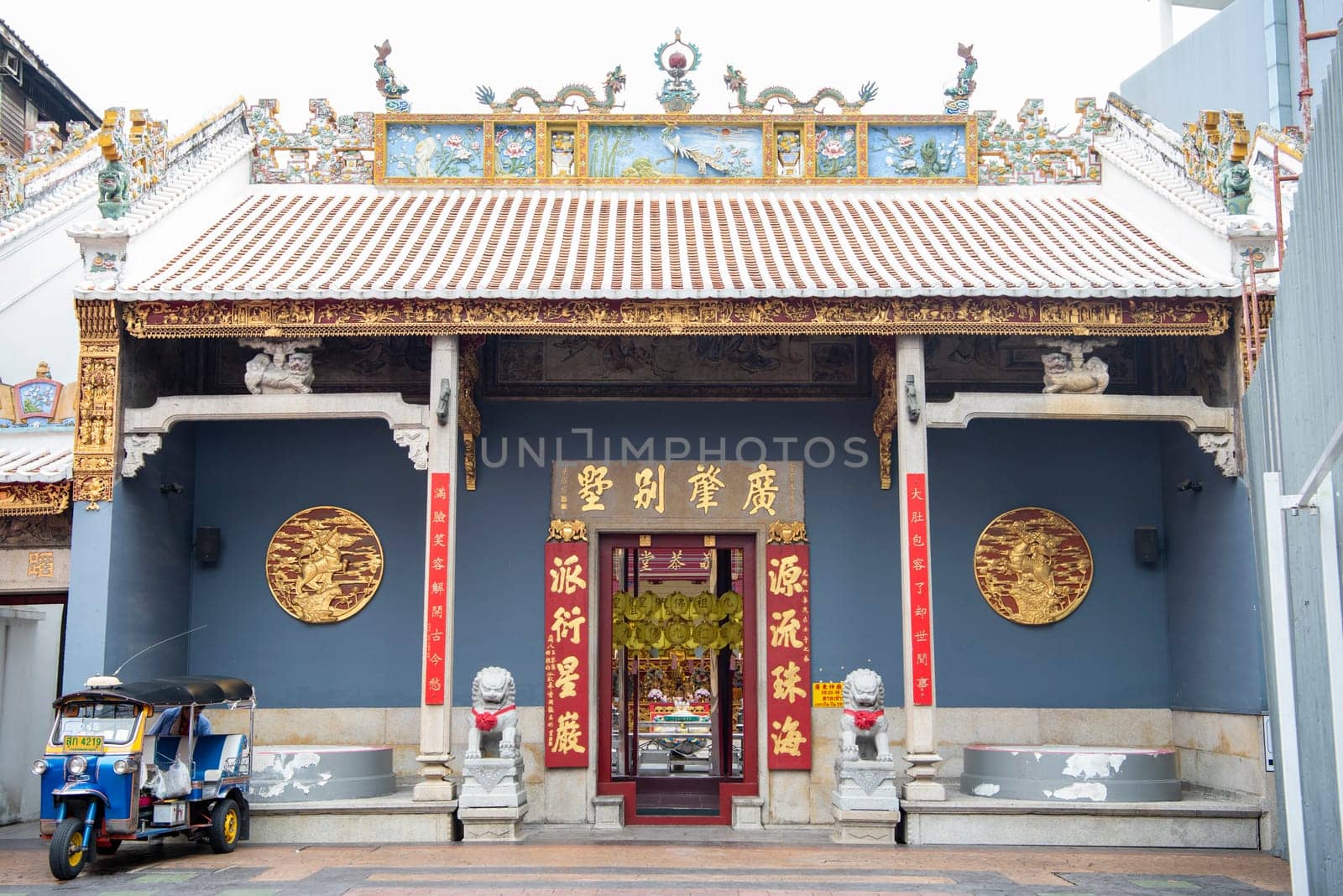 Kwong Siew Shrine or Canton Shrine in China Town in City of Bangkok in Thailand.  Thailand, Bangkok, November, 6, 2024.