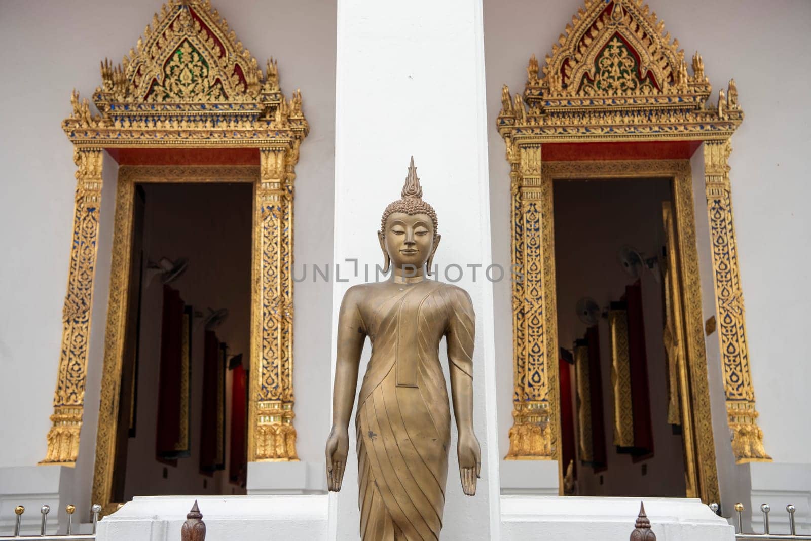 Wat Maha Phruettharam Worawihan in Bang Rak in City of Bangkok in Thailand.  Thailand, Bangkok, November, 6, 2024.