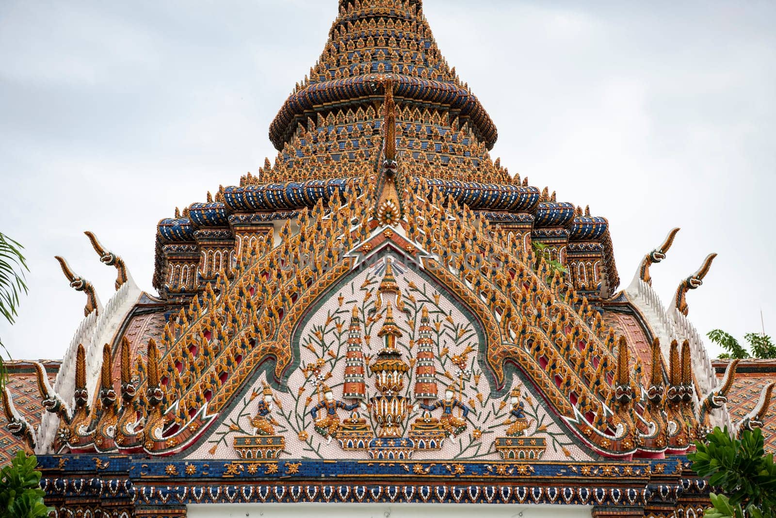 Gate of Wat Thepsirintrawat Ratchaworawihan in City of Bangkok in Thailand.  Thailand, Bangkok, November, 6, 2024.