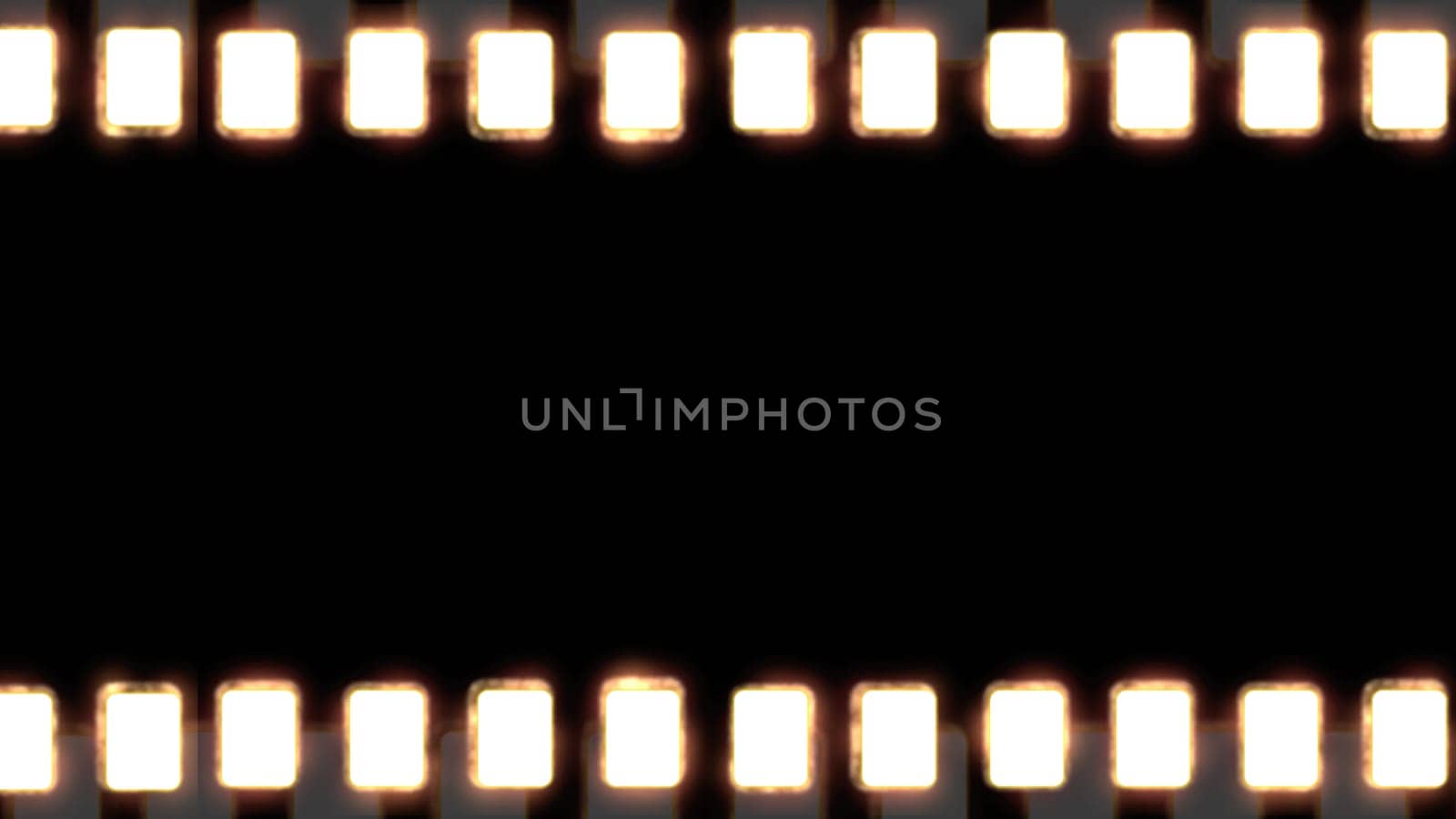 Classic Film Strip Border set against a striking Black Background for vintage effect.