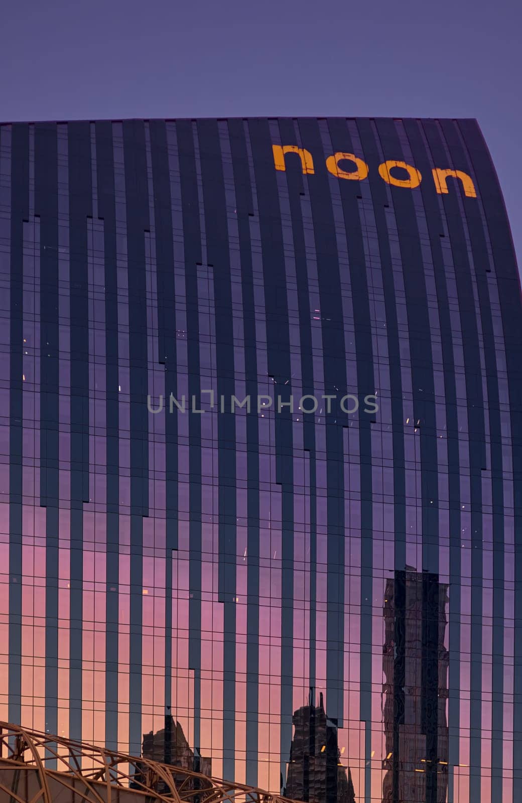 UAE, Dubai, 19 September 2024: architecture of the city at sunset, skyscrapers with glass facades. High quality photo