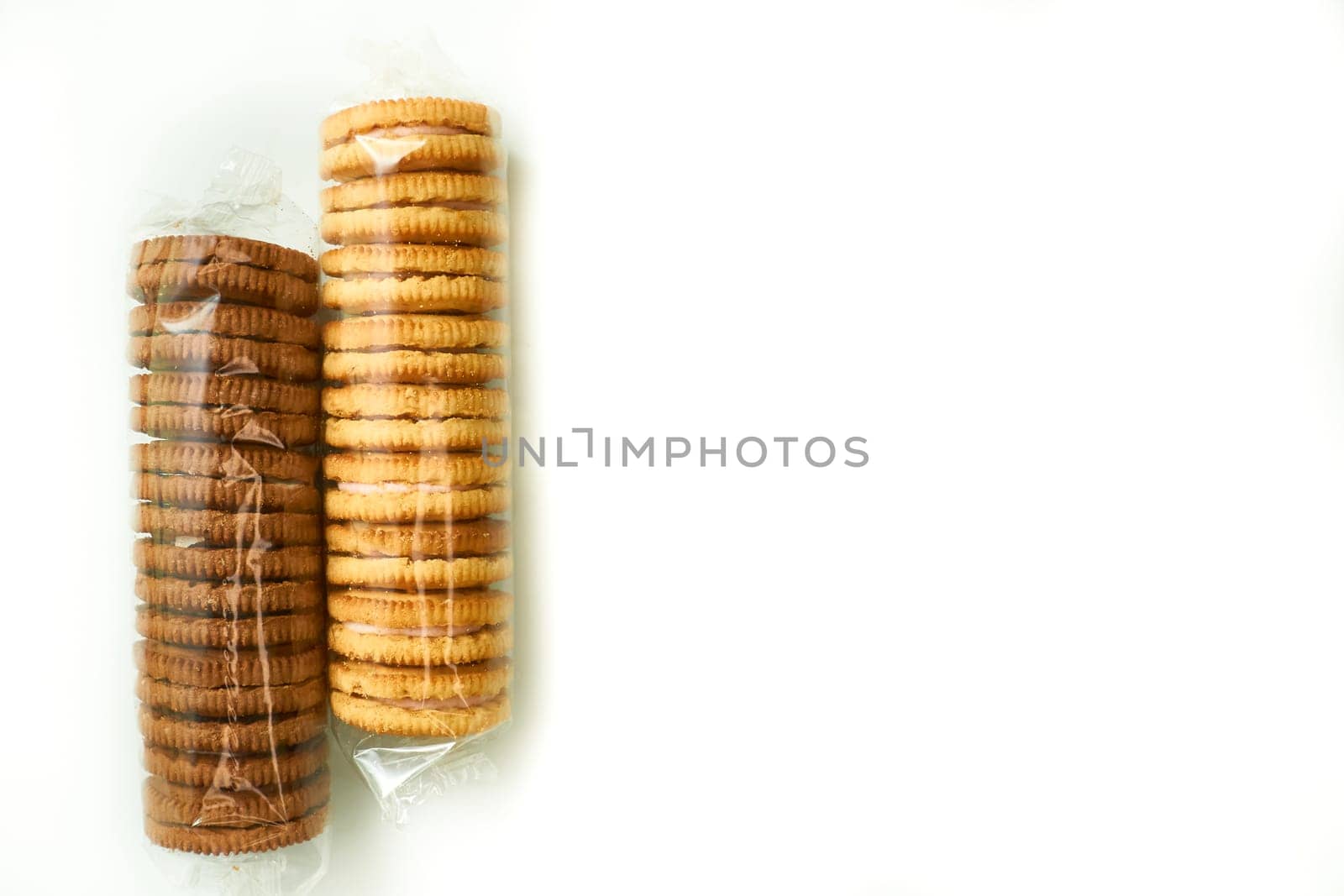 Confectionery made from pieces of sweet dough. materials used to wrap or protect goods