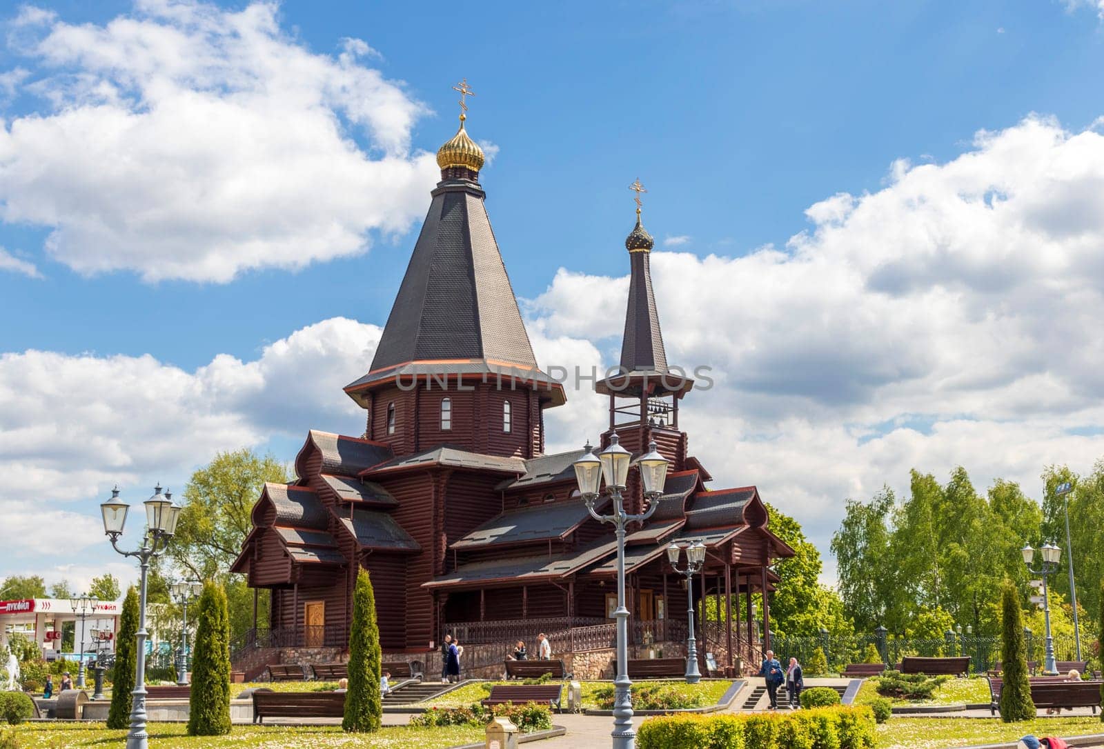 05.05.2025 - Minsk, Belarus. Shot of the holy trinity church