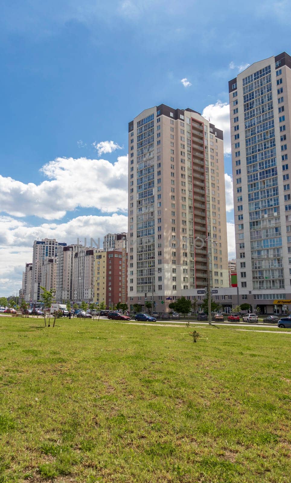 05.05.2025 - Minsk, Belarus. City streets, urban development