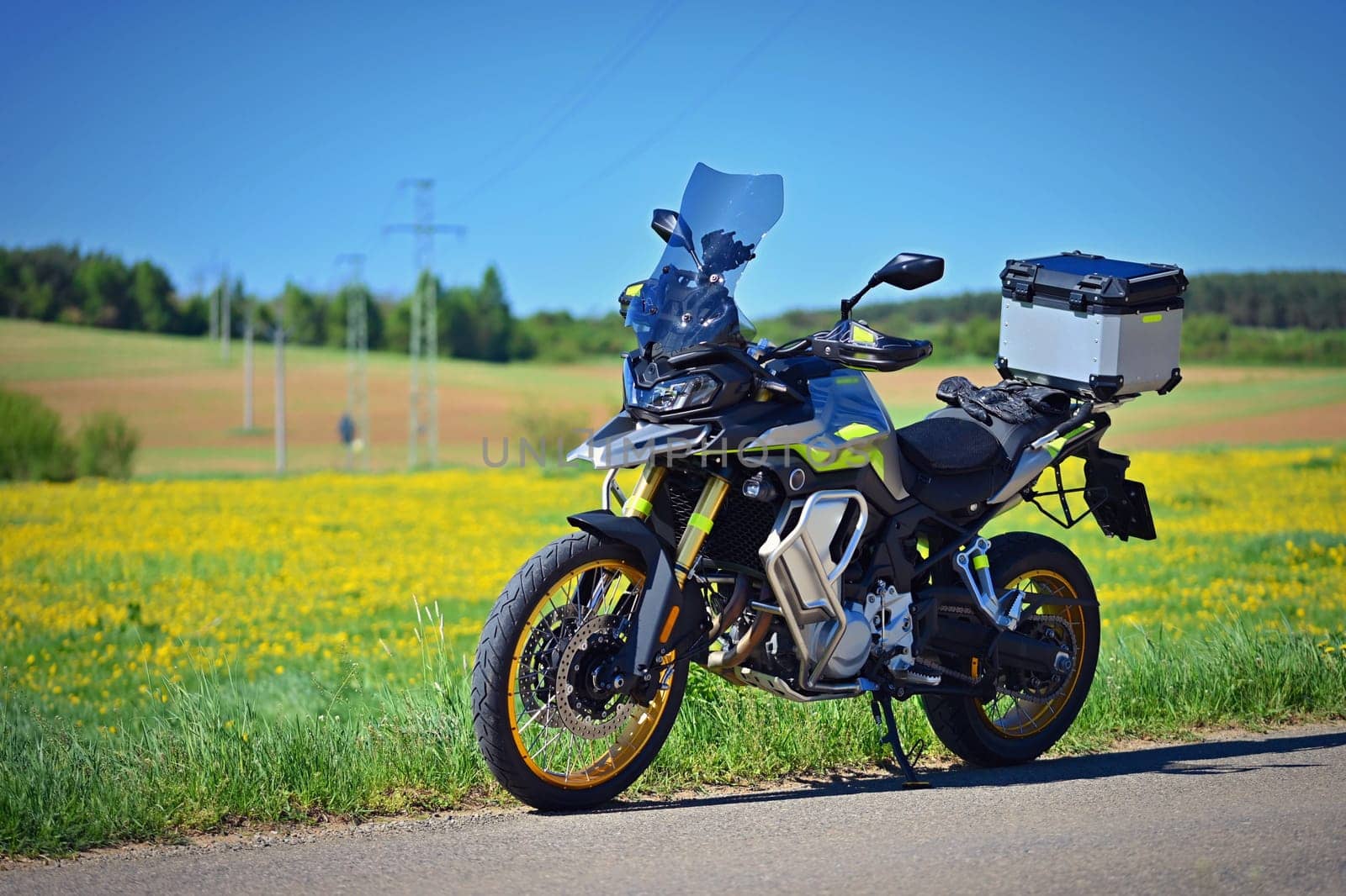 Beautiful modern touring enduro motorcycle. Made in China.