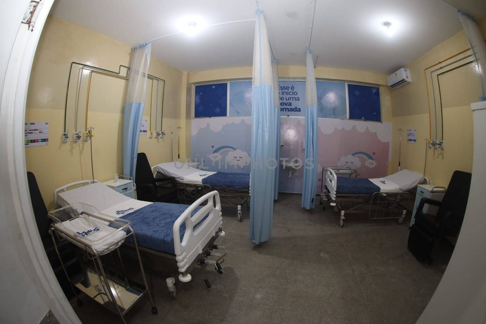 serrinha, bahia, brazil - march 8, 2025: view of a ward in a public maternity hospital in the city of Serinha in Bahia.
