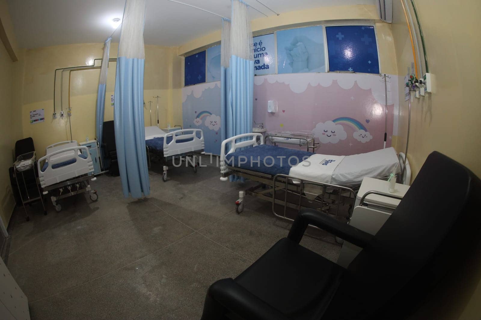 serrinha, bahia, brazil - march 8, 2025: view of a ward in a public maternity hospital in the city of Serinha in Bahia.