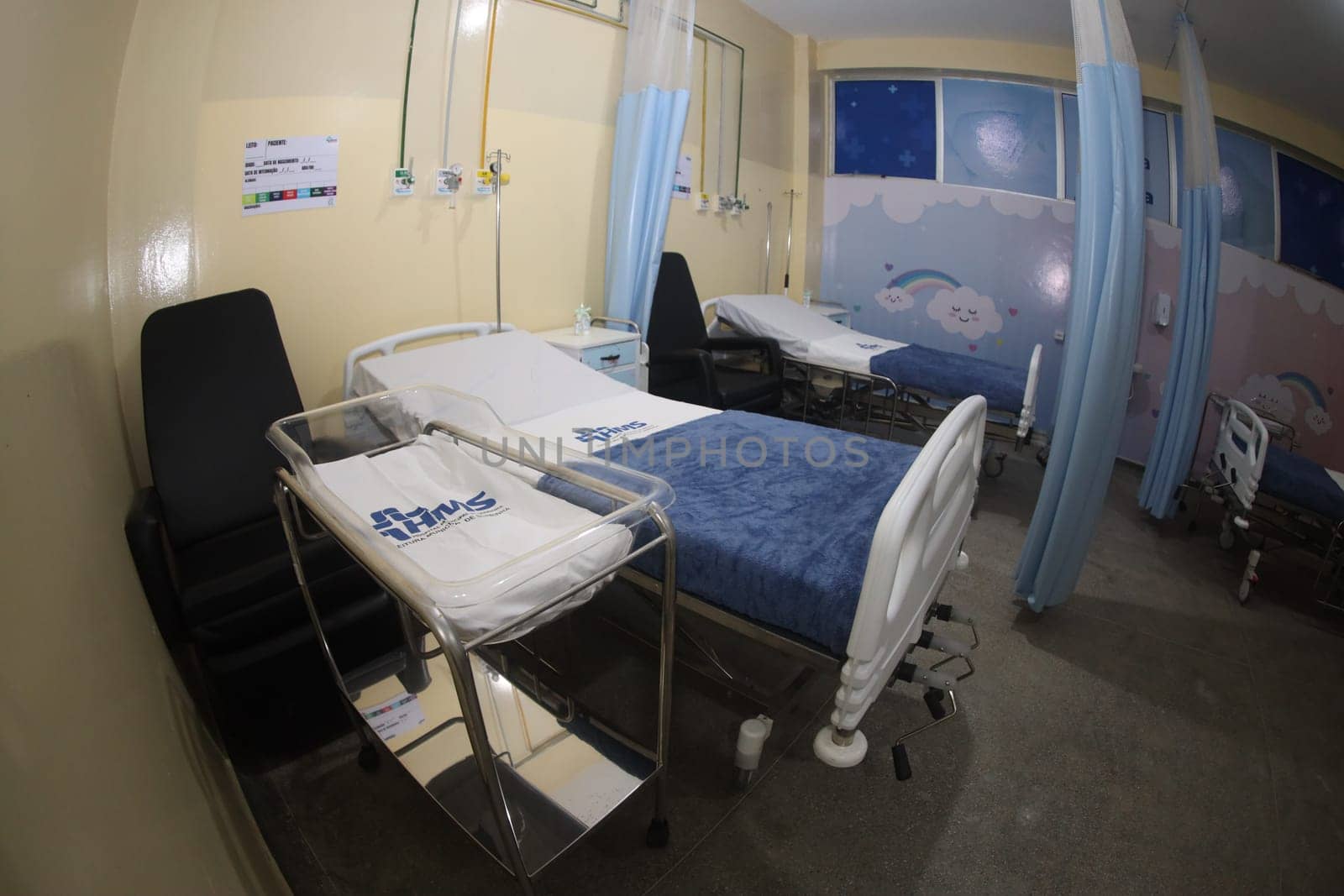 serrinha, bahia, brazil - march 8, 2025: view of a ward in a public maternity hospital in the city of Serinha in Bahia.