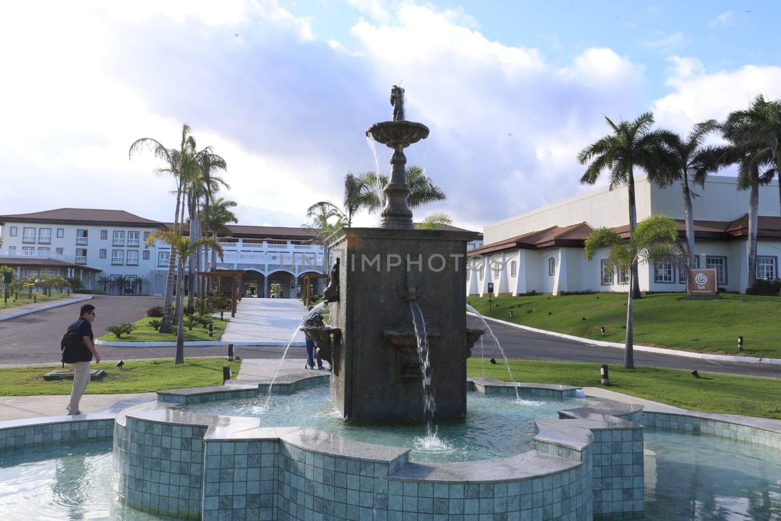 mata de sao joao, bahia, brazil - march 19, 2025: view of the Sol Grand Premium hotel in the Costa da Sauipe hotel complex in Bahia.
