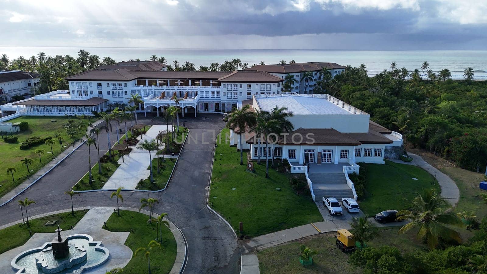 mata de sao joao, bahia, brazil - march 19, 2025: view of the Sol Grand Premium hotel in the Costa da Sauipe hotel complex in Bahia.
