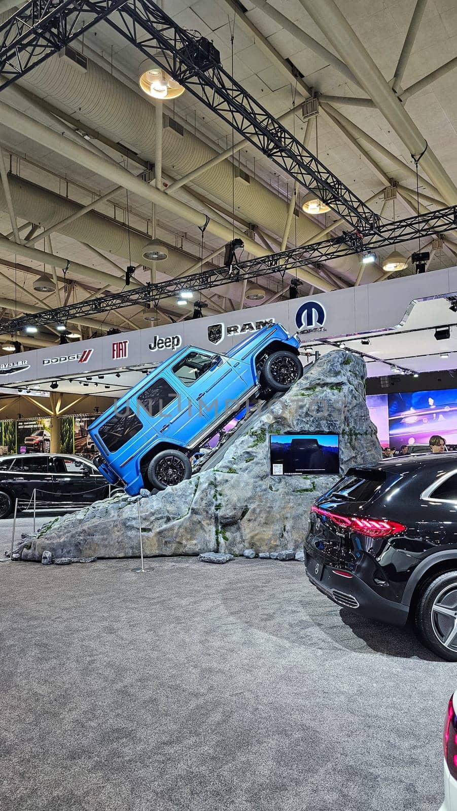 Toronto, ON Canada - 02.16.2025: Off-Road Vehicle Display at Exhibition, Automotive Innovation and Technology Showcase