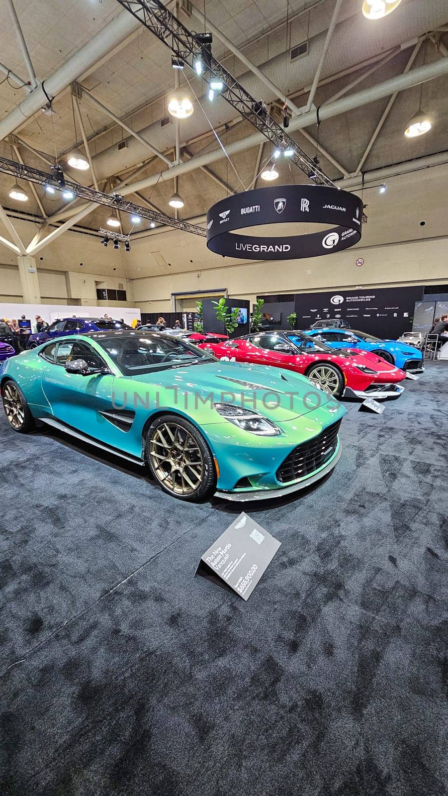 Toronto, ON Canada - 02.16.2025: Exotic Car Showcase A Luxurious Display of Automotive Elegance and Modern Design.
