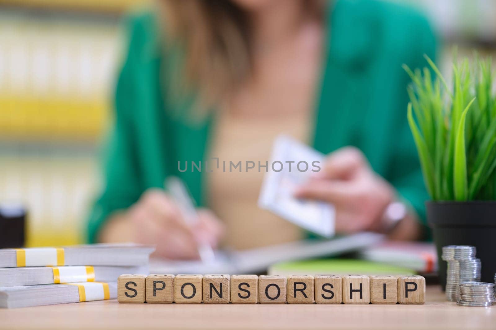 This visual shows the aspects of sponsorship, including paperwork and the financial details involved