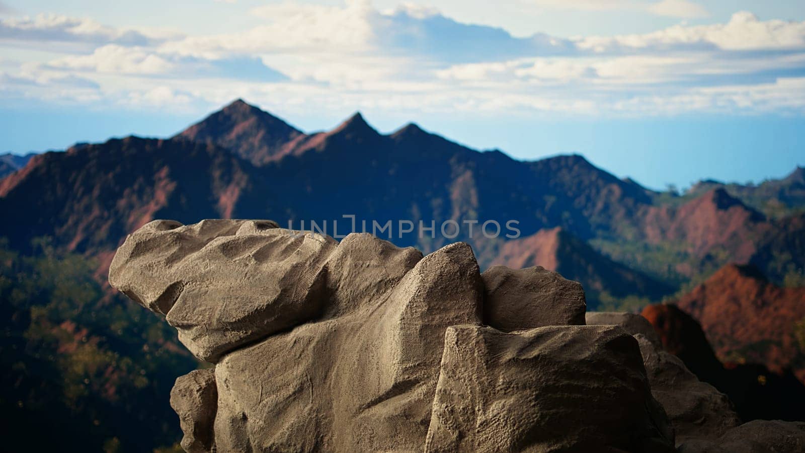 Remote mountain wilderness with rocky cliffs and sweeping vistas, offering a perfect escape into nature. The fresh air and scenic background create an ideal environment for adventure.