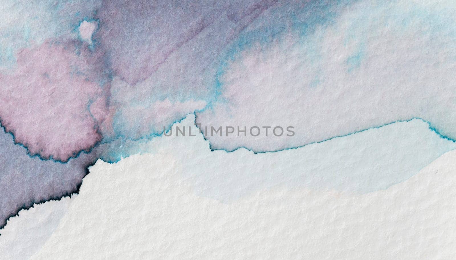Soft pastels merge gracefully across textured paper, creating a calming gradient.