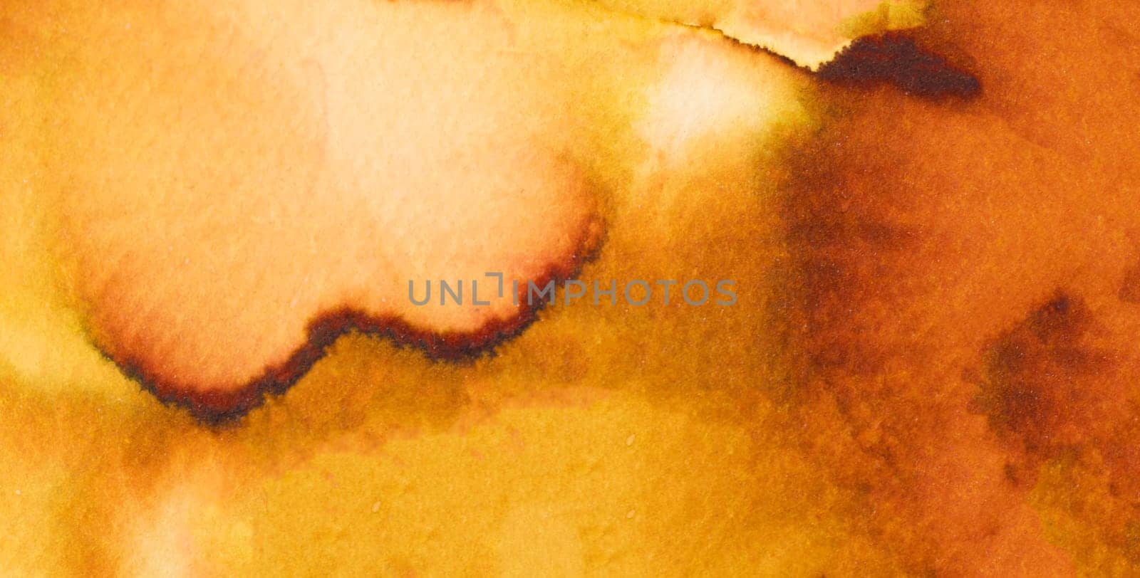 A dynamic blend of golden and orange shades in a fluid watercolor style, creating a warm and inviting atmosphere that draws the eye with its soft transitions and depth.