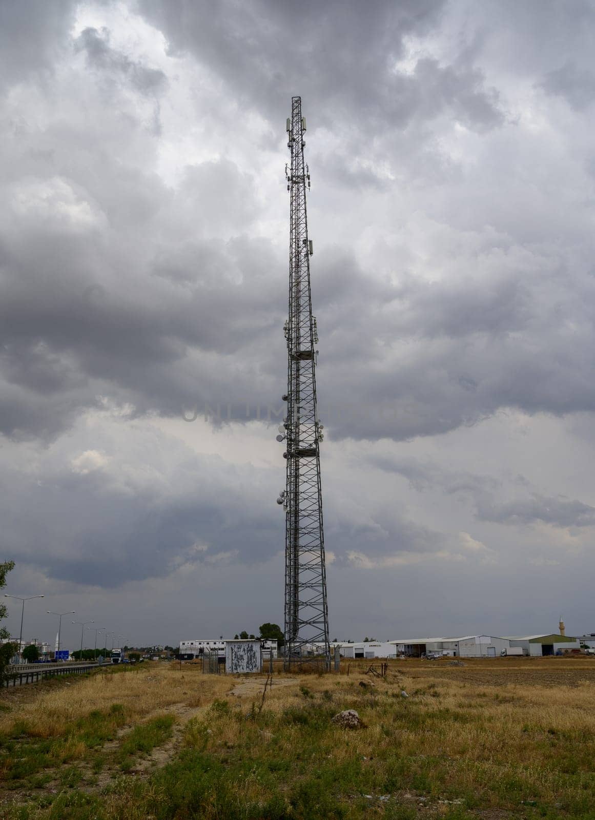 Mobile Communication Tower in Cyprus Countryside