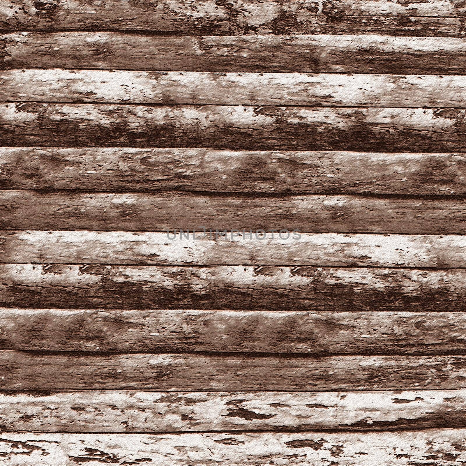 Close-up view of weathered wooden planks with peeling paint, creating a rustic and textured background