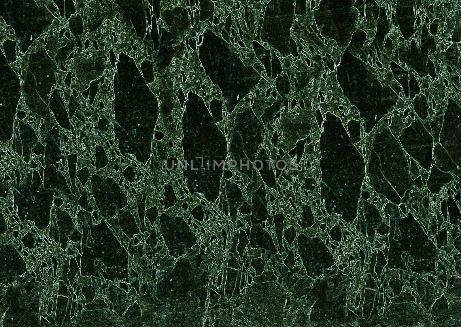 Green marble stone texture featuring white veins creating a natural, luxurious pattern, ideal for backgrounds and design projects