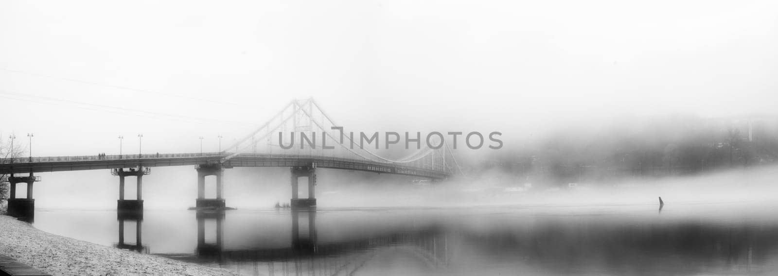 In the embrace of the ethereal mist, a bridge stands as a gateway to the unknown, connecting the shores of reality with the veiled realms of mystery.