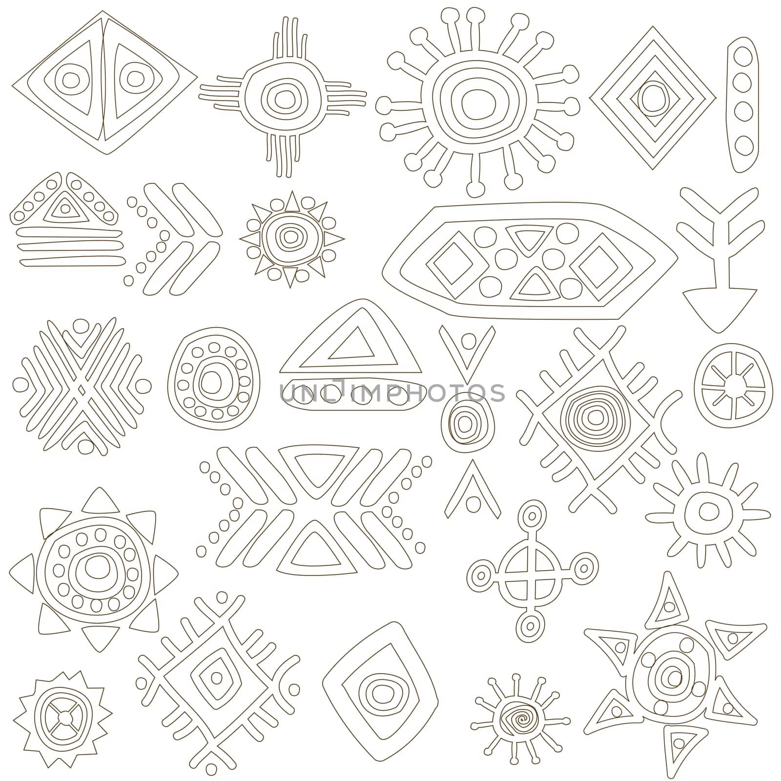African symbols and motifs collection
