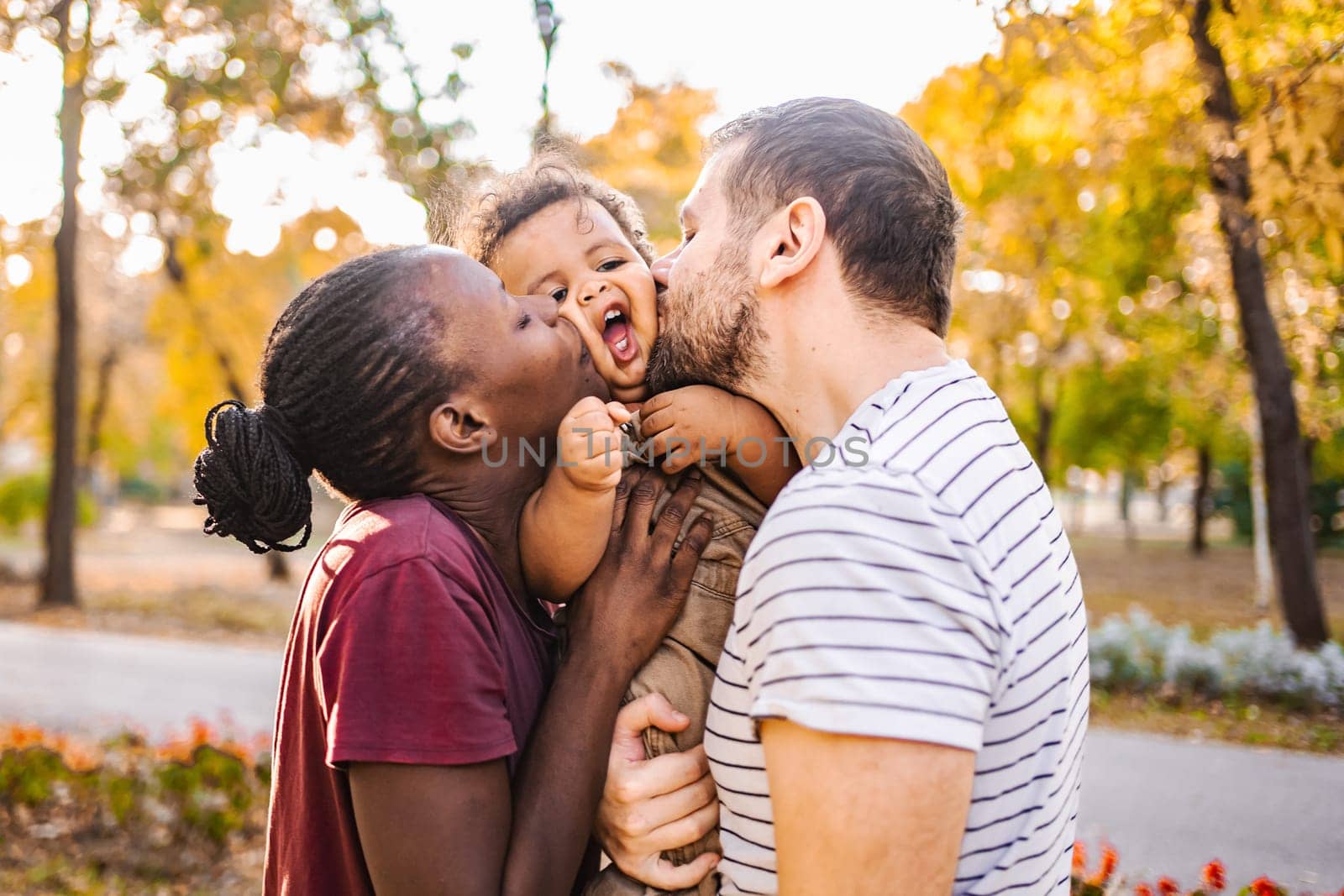 Shared Smiles: Family's Circle of Love.