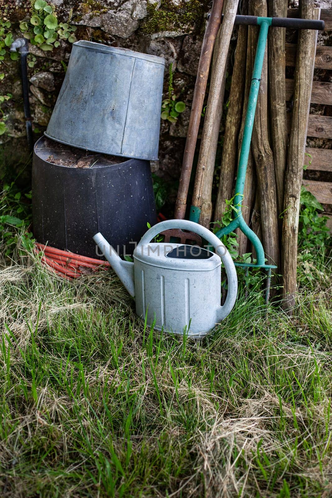 Old tools in the garden