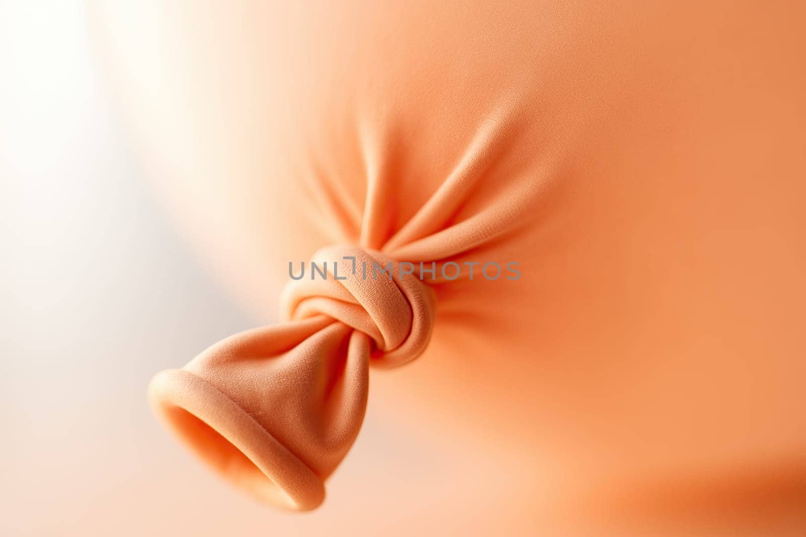 Macro of Pastel Latex Balloon Knot in Bright High-Key Light