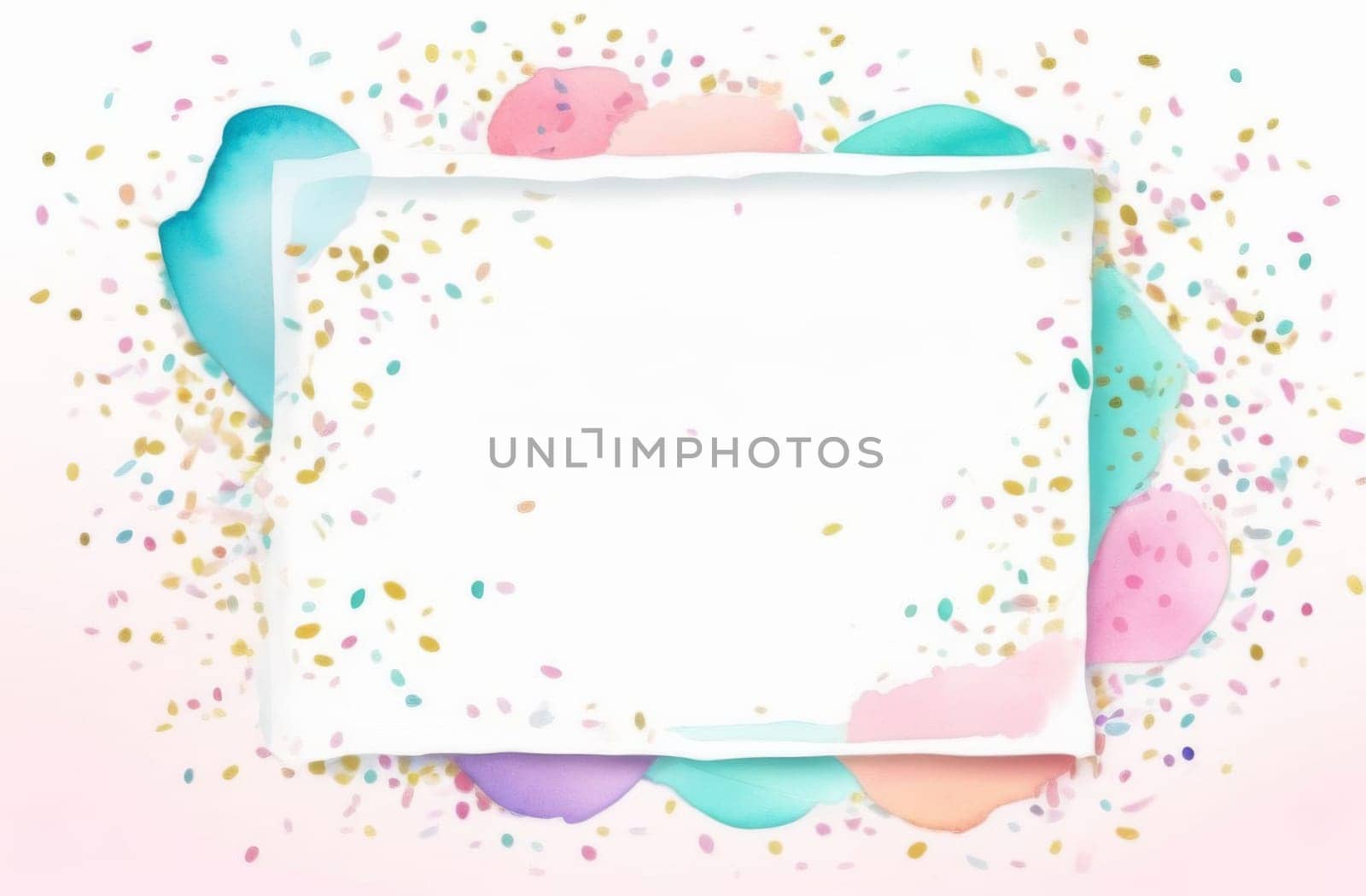 White frame with space for text in the middle for birthday