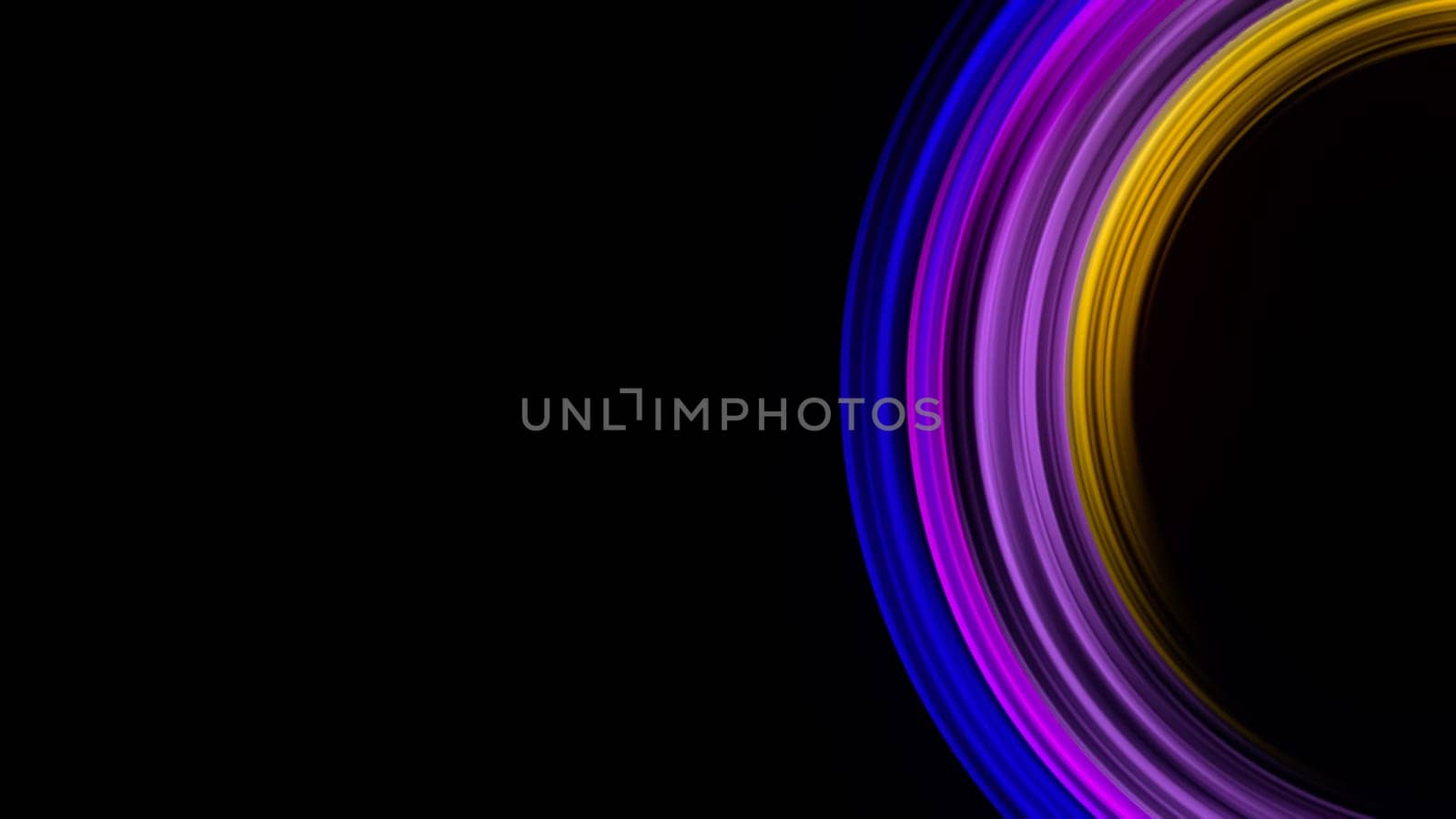 Vibrant abstract motion with glowing circles. Sci-fi inspired digital light composition. High quality photo