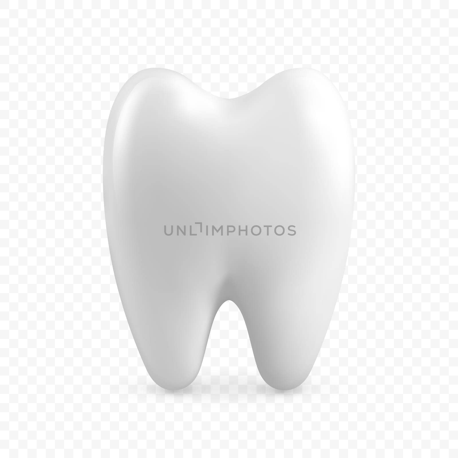 Vector 3d Realistic Tooth. Dental Inspection Banner, Plackard. Tooth Icon Closeup Isolated. Medical, Dentist Design Template. Dental Health Concept.