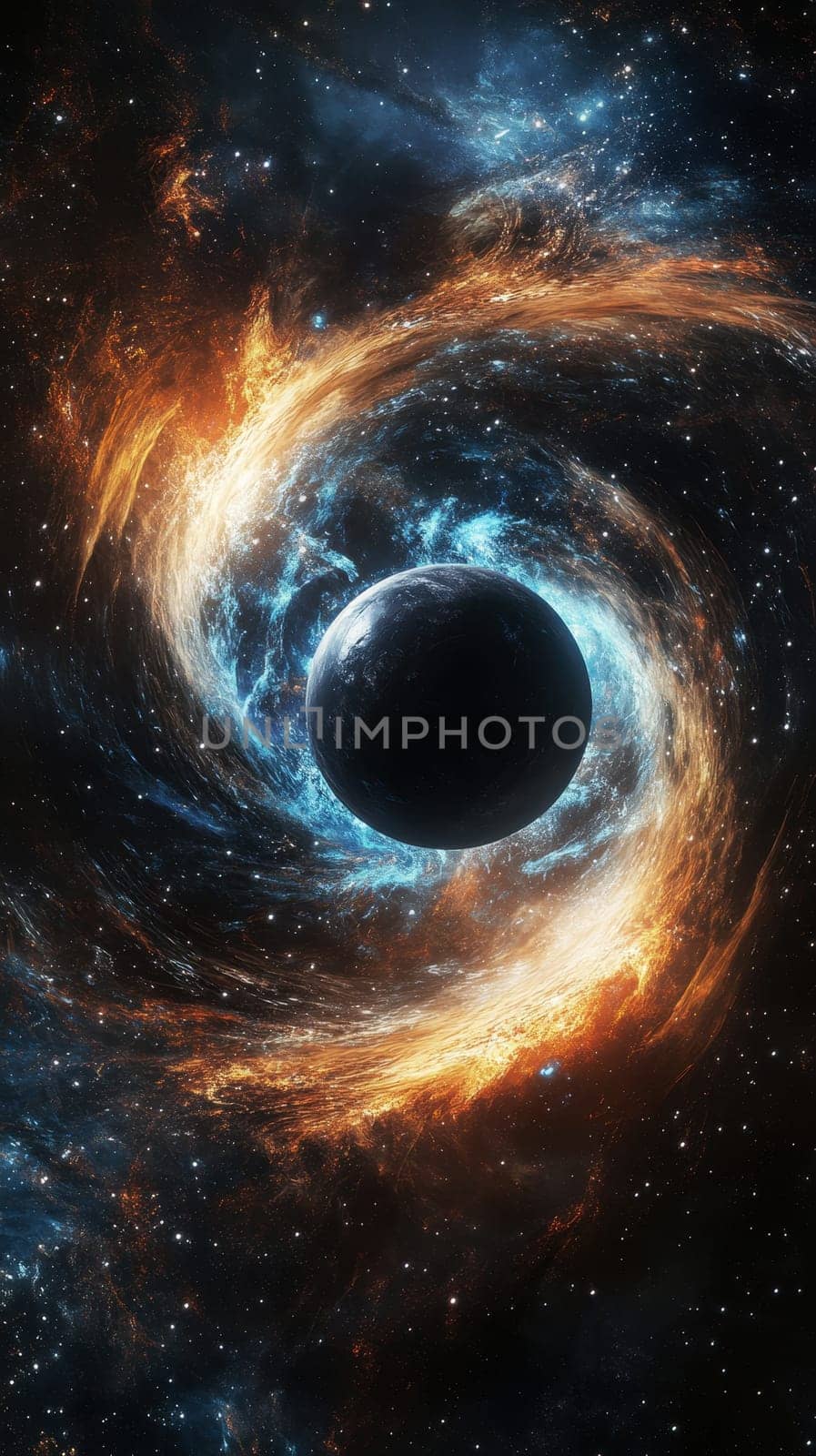 Luminous Orb Pulsing in Grainy Space. generative ai..