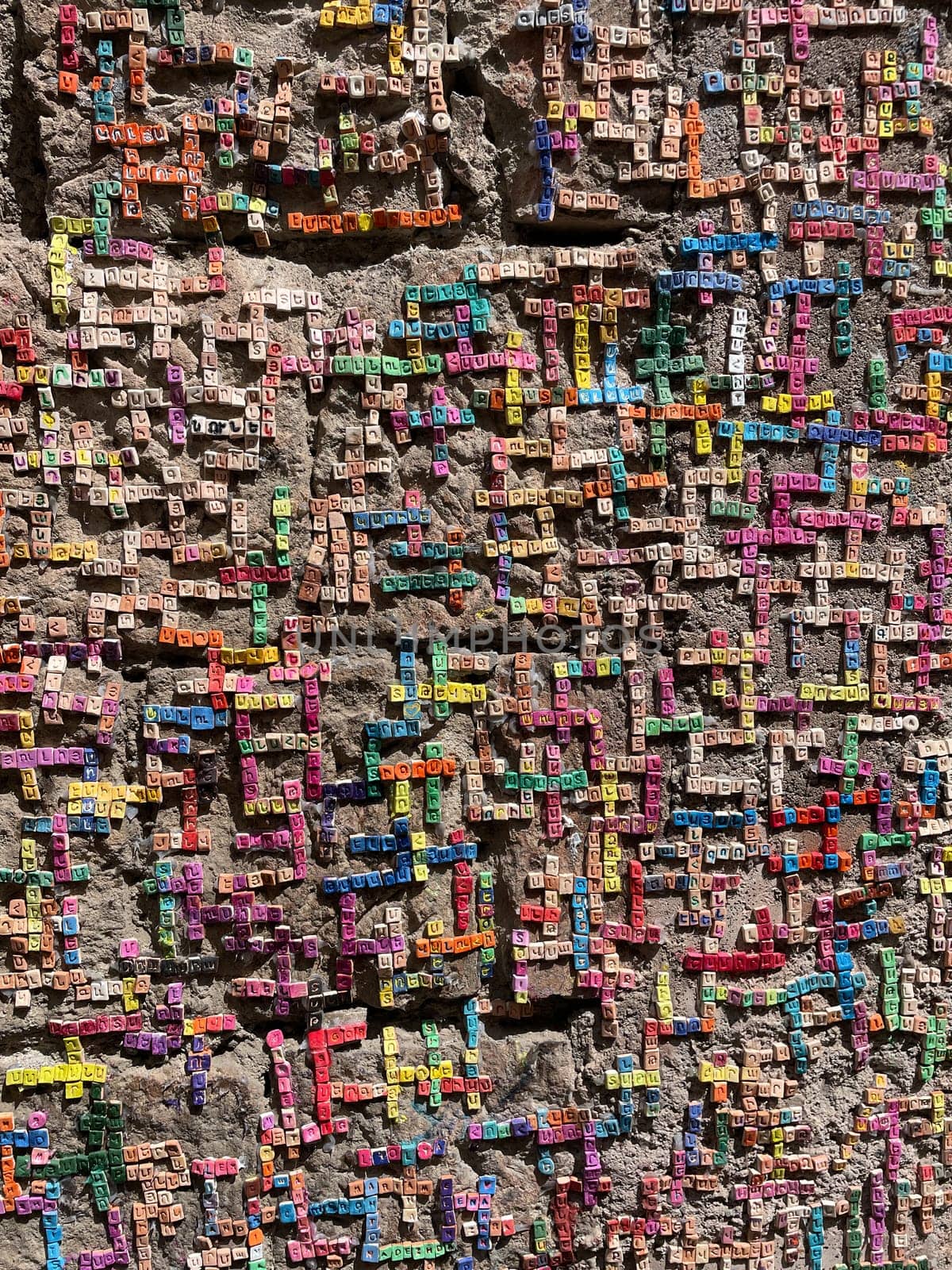 Wall with words in Armenian nice
