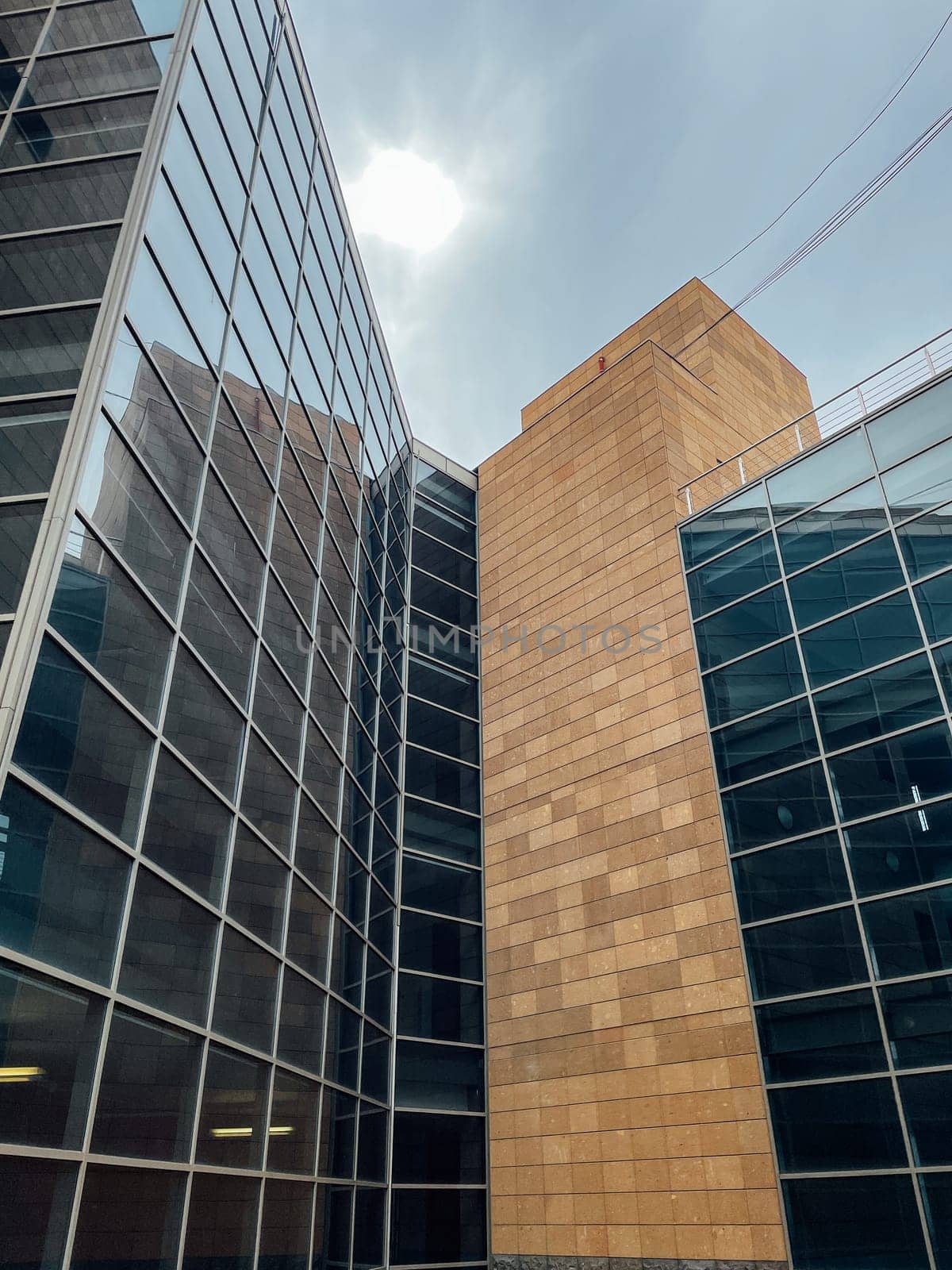 building with glass and concrete windows nice