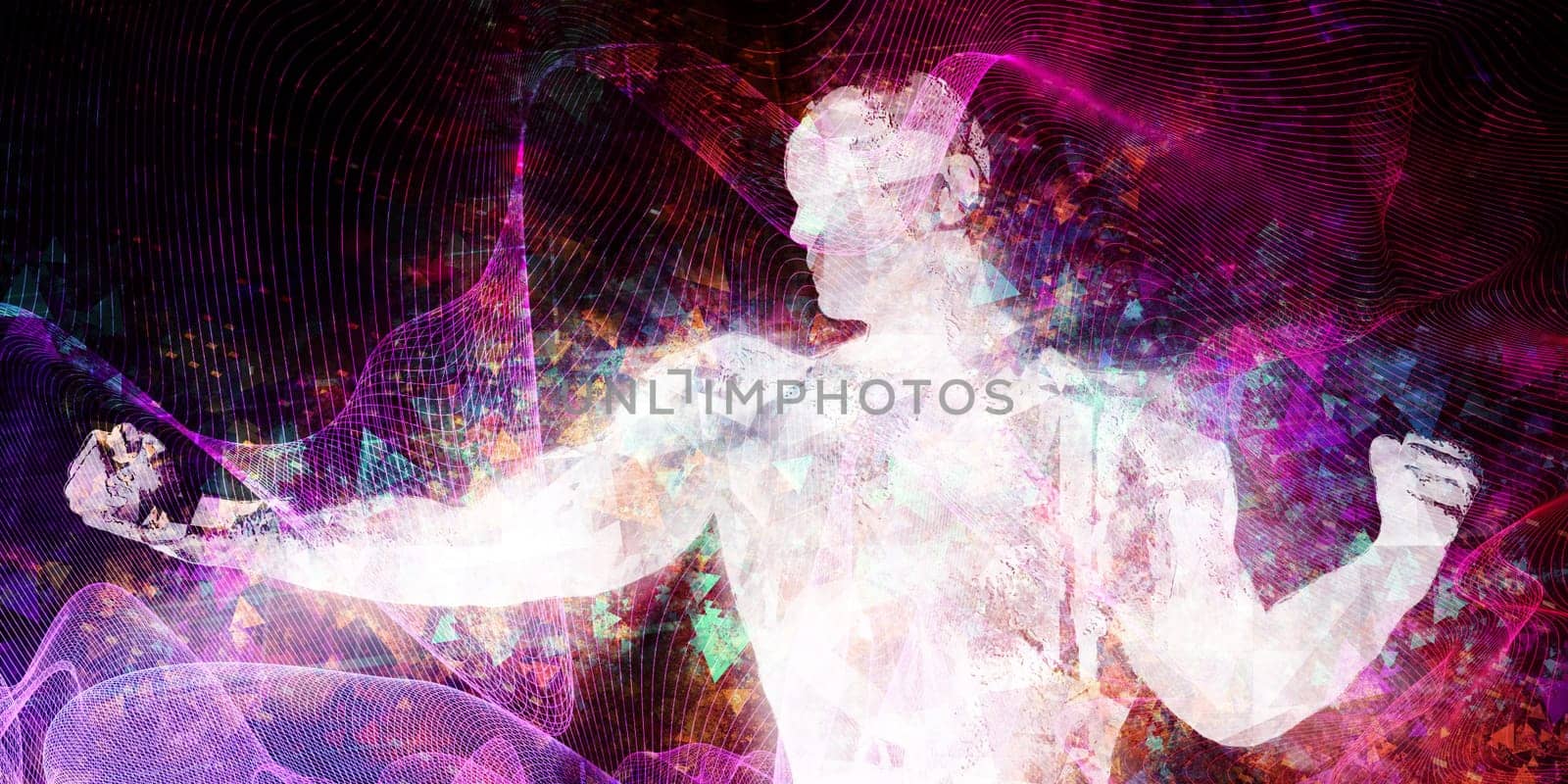 Online Multimedia Creative As A Art Background