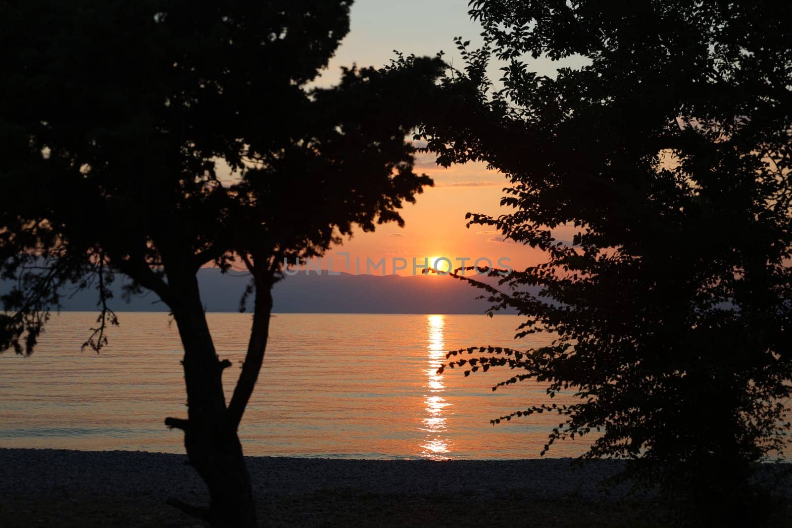 Evening atmosphere on the Adriatic coast off Omisalj/island of Krk in Croatia  Theme picture Croatia / Hrvatska / Croatia 2023