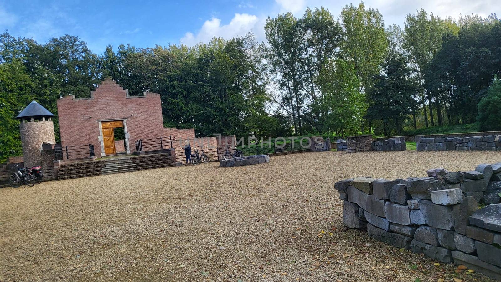 Blitterswijck, The Netherlands - Oktober 02, 2022: Campers parked on a Camer Van pitch. Concept camper van leisure and fun